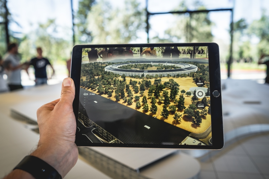Augmented Reality an einem Tablet