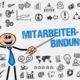 Mitarbeiterbindung als Infografik mit Symbolen | Pizzaofen