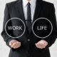 Balance zwischen Arbeit und Privatleben visualisiert | Elfliq Liquid
